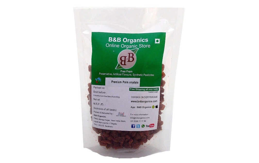 B&B Organics Premium Palm Crystals    Pack  2 kilogram
